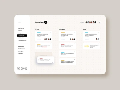 Create task list animation clean cleanui dashboard design app designs figma figma design minimal minimalist mobile softui trends typogaphy uxui web website