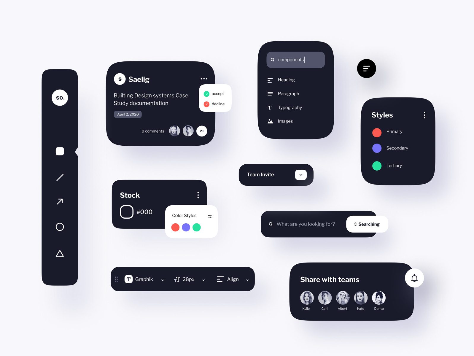 Figma UI Kits - Dark Mode by Brandi on Dribbble