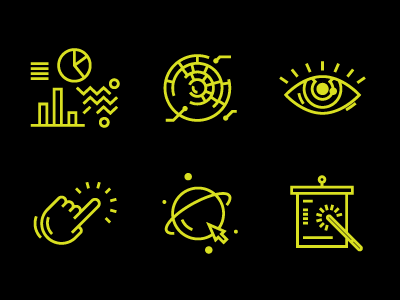 Services Icons bar charts data eye iconography hand icons infographic pie presentation visual web