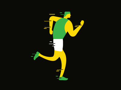 Run marathon person profile run running speed