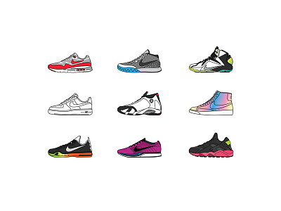 Nike SNKRS Illustrations