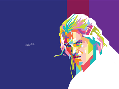 Geralt (The Witcher) of Rivia colorfull geralt popart thewitcher wpap