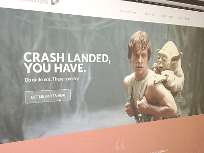 Crash Landed You Have 404 colorkite dagobah design luke skywalker star wars web yoda