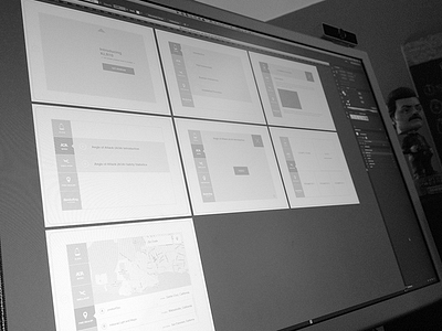 Aviation Wireframe Wall android app ios ipad touch ui ux wireframe