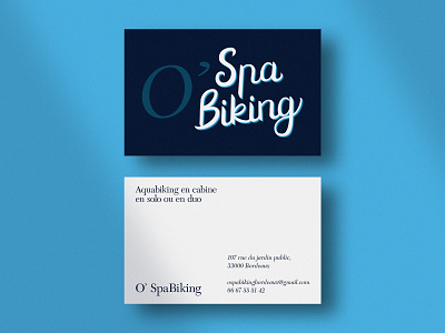 O'SpaBiking branding aquabike branding branding design design handlettering idenity lettering type