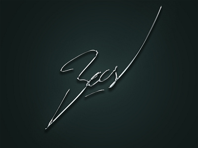 Becs chrome chrome chromeography customtype fontdesign illustration lettering logo photoshop procreate signature type
