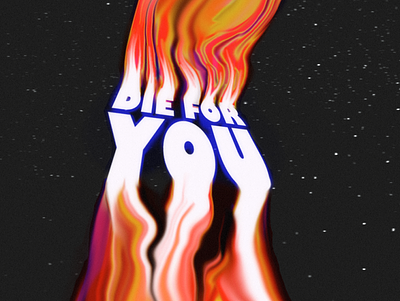 Die For You graphic design photoshop poster typography