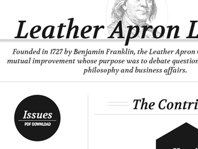 Leather Apron Letter Web Redesign ui user interface web web design