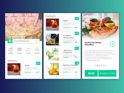 Fine Dining Restaurant Web App UI