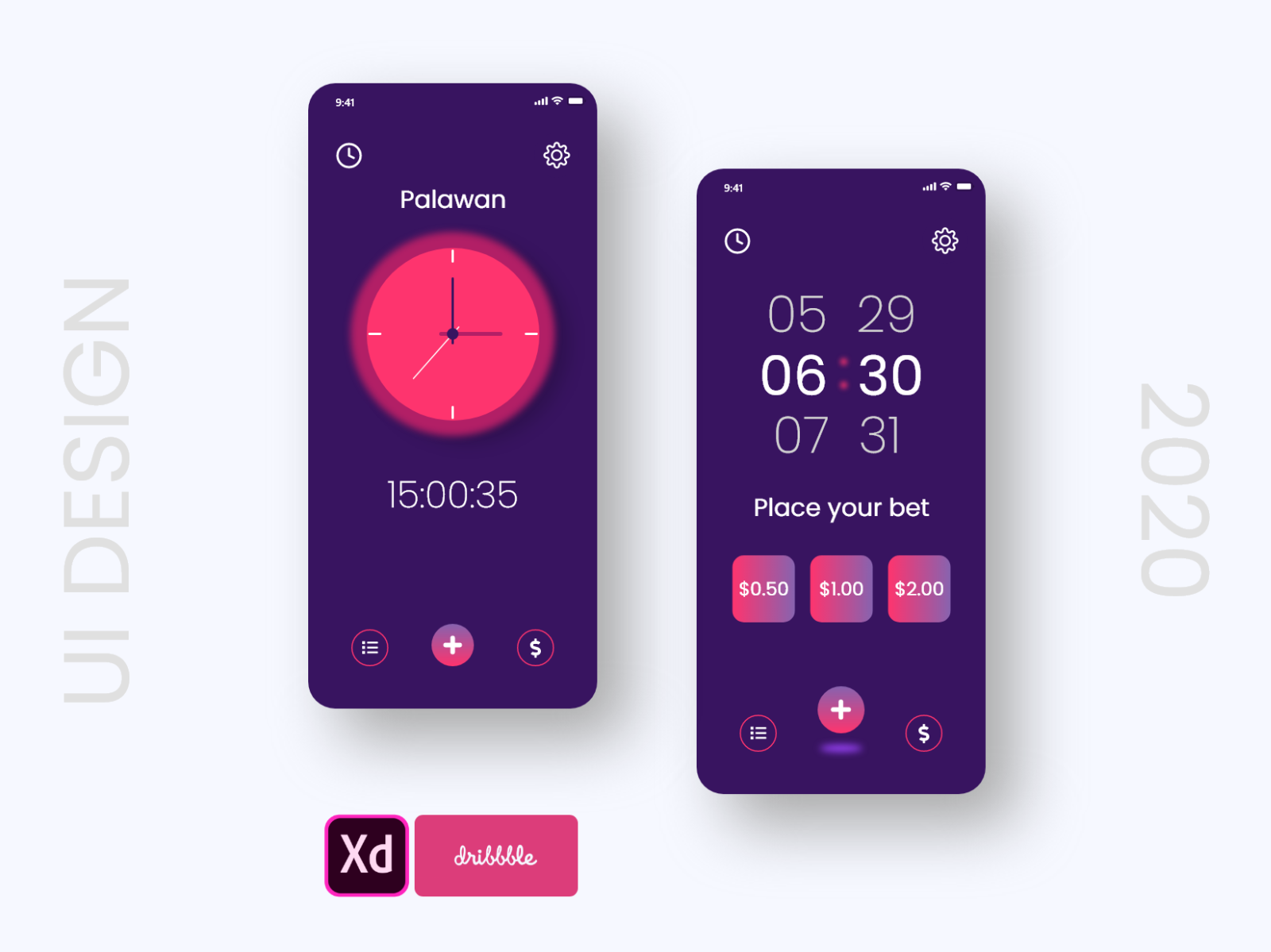 Online Alarm Clock by Nikolay on Dribbble