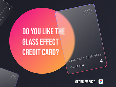 Glass_Effect_Credit_Card background blur bank card colors creativity creditcard figma font family glass glasseffect payment transparency typogaphy