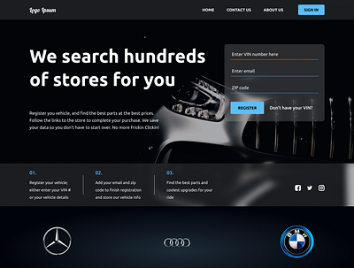 LP sleek auto creativity dark dark mode design dribbble figma home page landing page layout sleek design ui ui design user experience user interface web design