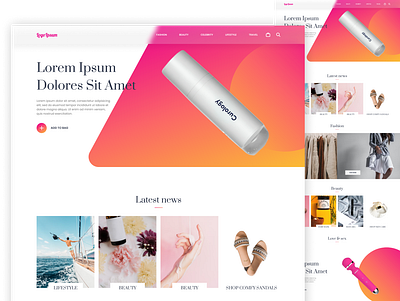 Skincare LP design creativity design dribbble figma ui design user interface