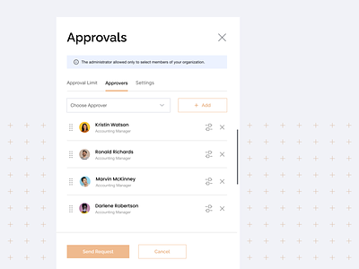 Approvals slide out app approval approvals design financial invoice minimal product ui ux