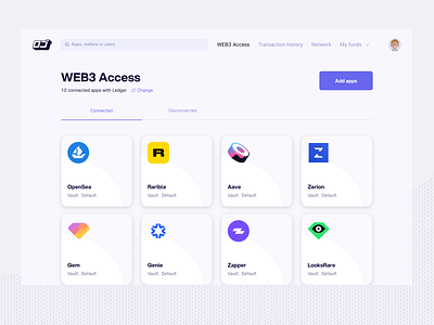 dApp platform app blockchain crypto dapp design desktop digital assets digital wallets minimal nft opensea product ui ux wallet wallets web web3