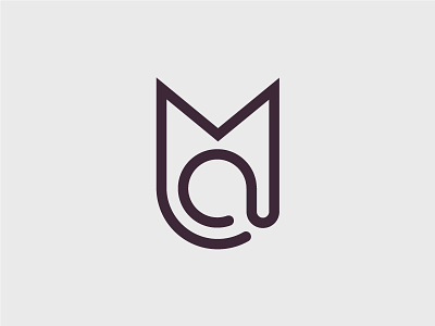 MA logo great icon minimal idea trend m monogram logo logo design stamp typography mark type