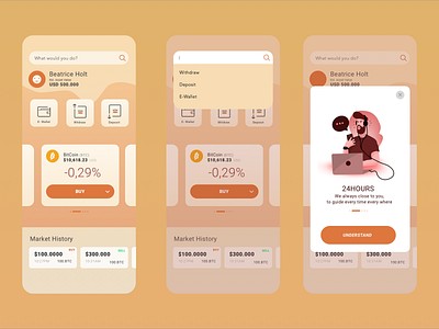 Crypto Wallet clean crypto cryptocurrency dailyui illustration indonesia interface mobile app mobile app design mobile ui mobileapp walle wallet cripto