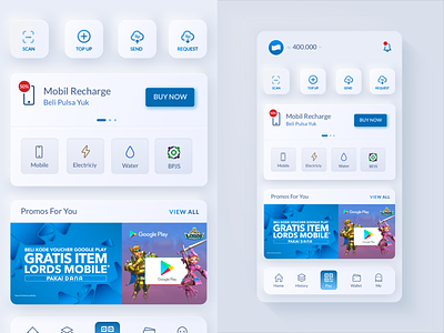 E-Wallet Concept (DANA) design discount e commerce e wallet indonesia interface light mobile app mobile ui ui