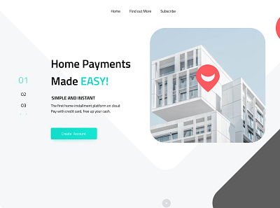 Home Payment ui ux web