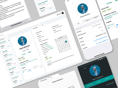 HR Sys app ui ux web