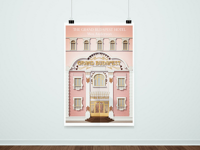 Grand Budapest Hotel - Poster color concept creative design illustration vector