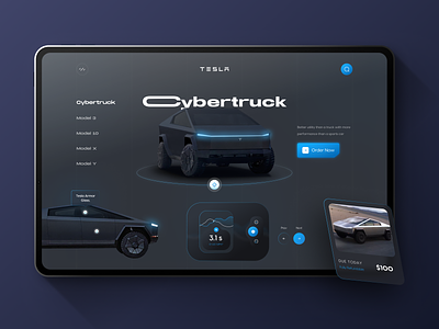 Tesla Homepage Design concept