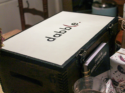 Dabble Subscription Box branding logo typography vector