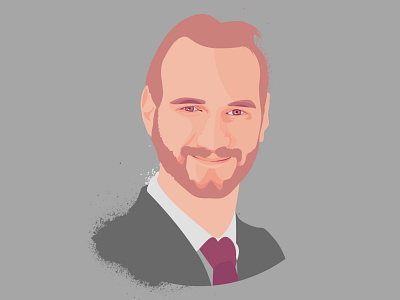 Nick Vujicic portrait illustration adobe illustrator book book illustration celebrities digital portrait disabilities editorial editorial illustration famous nick vujicic portrait portrait illustration stylized vector vector art vector portrait vectorart