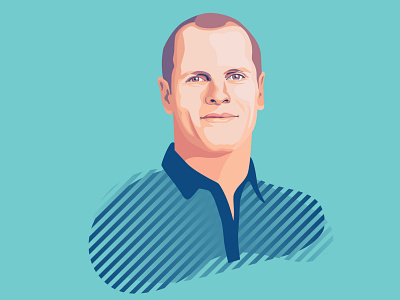 Tim Ferriss portrait illustration