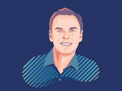 Brendon Burchard portrait illustration