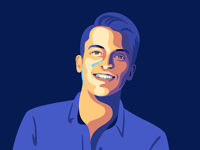 Matt Corralo portrait illustration blockchain influencer matt corralo minterest portrait portrait illustration vector portrait