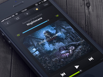 Spotify Mobile app application design interface ios iphone spotify user interface