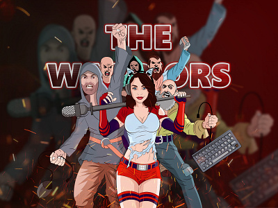 Gaming illustration  The Warriors