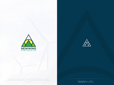 Renewable Logo Design app design art brand identity branding creative logo energy logo flat icon design illustration logo logotype minimalist logo mountain logo nature logo pictorial logo professional logo renewable energy simple logo typography wing logo