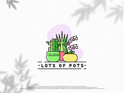 Plant Pots Logo Concept