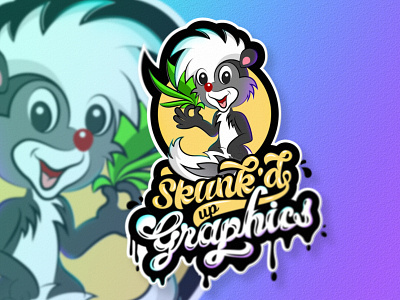 The Skunk Mascot Logo Design 3d animation brand identity branding cartoon creative logo graphic design illustration logo mascot logo design motion graphics professional logo skunk