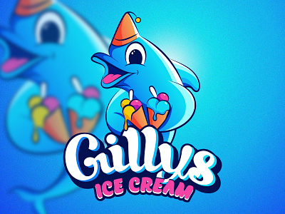 Ice Cream animation art brand identity branding creative logo design fish design graphic design hand drawing logo design ice cream illustration ice cream logo design icon design illustration logo mascot logo design minimalist logo motion graphics professional logo ui winter logo design