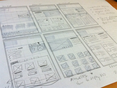 High Level Wireframes