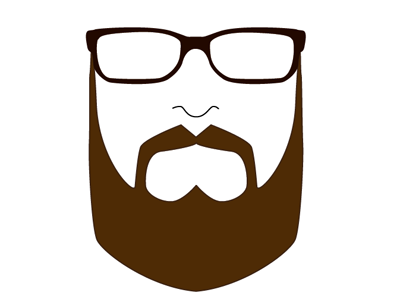 Idea for Personal Brand WIP beard brand glasses logo personal wip