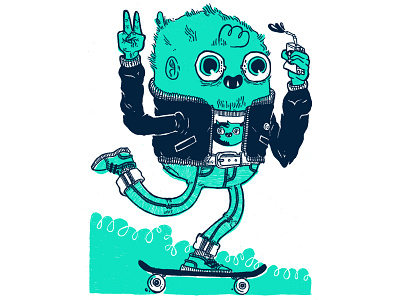 Skate monster tee