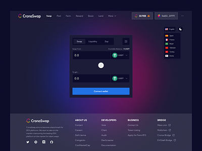 Cronaswap blockchain crypto swap web 3