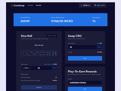 Cronaswap Dice Roll
