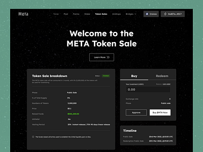 M - Token Sale blockchain crypto web 3
