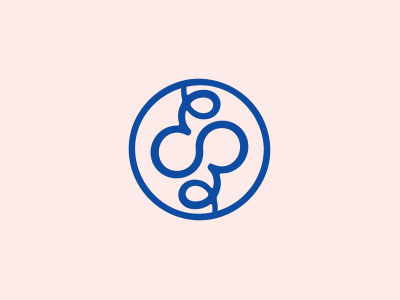 Eg Monogram blue design logo monogram pink