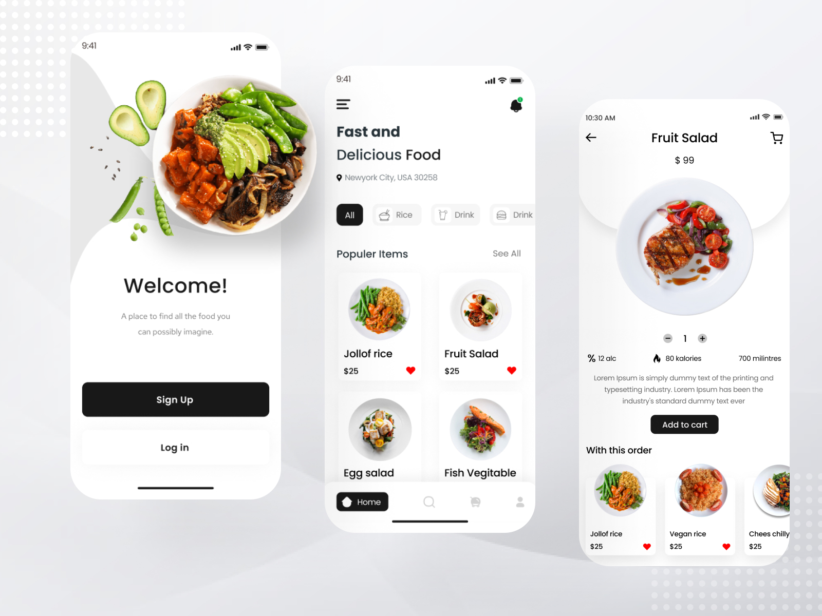 Food apps ui by Sajib Ahmed for SylGraph on Dribbble