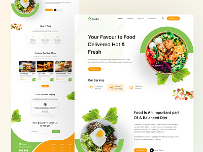 Food delivery landing page behance delivery figma food delivery food ecommerce food landing page food website food website design foods landing page restaurant sajib spicy ui ui design ux ux design web design website design