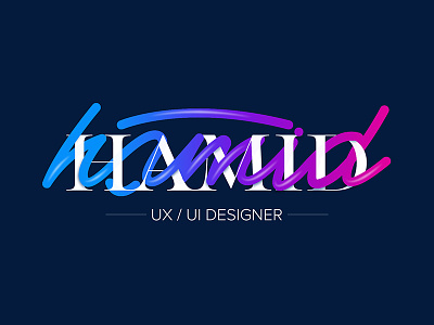 Hamid Khan design graphic design lettering photoshop