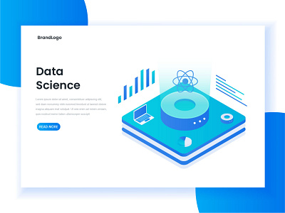 Data science modern flat design isometric concept big data business data data mining datum illustration landing page science scientist site vector