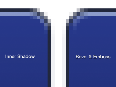 Pro Tip 5: Inner Shadow Instead of Bevel and Emboss