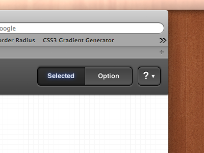 CSS3 beveled button and segmented control